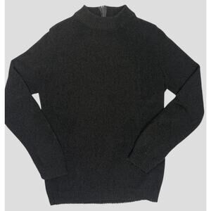 Vintage Sheridan Creations Black Mock Neck Sweater Women’s M Soft Knit